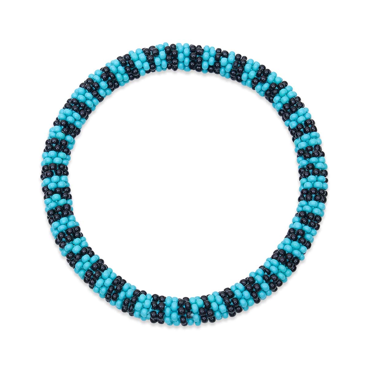 Turquoise Cove | Himalayan Glass Bead Bracelet