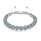 Midnight Confetti | Silver x White | Kikiballa Bracelet