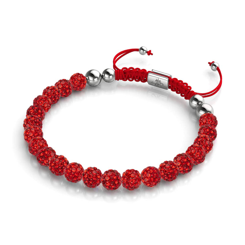 Mini Ruby Kikiballa Crystal x Red String Bracelet