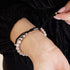Rainbow Confetti | Silver x Black | Kikiballa Bracelet