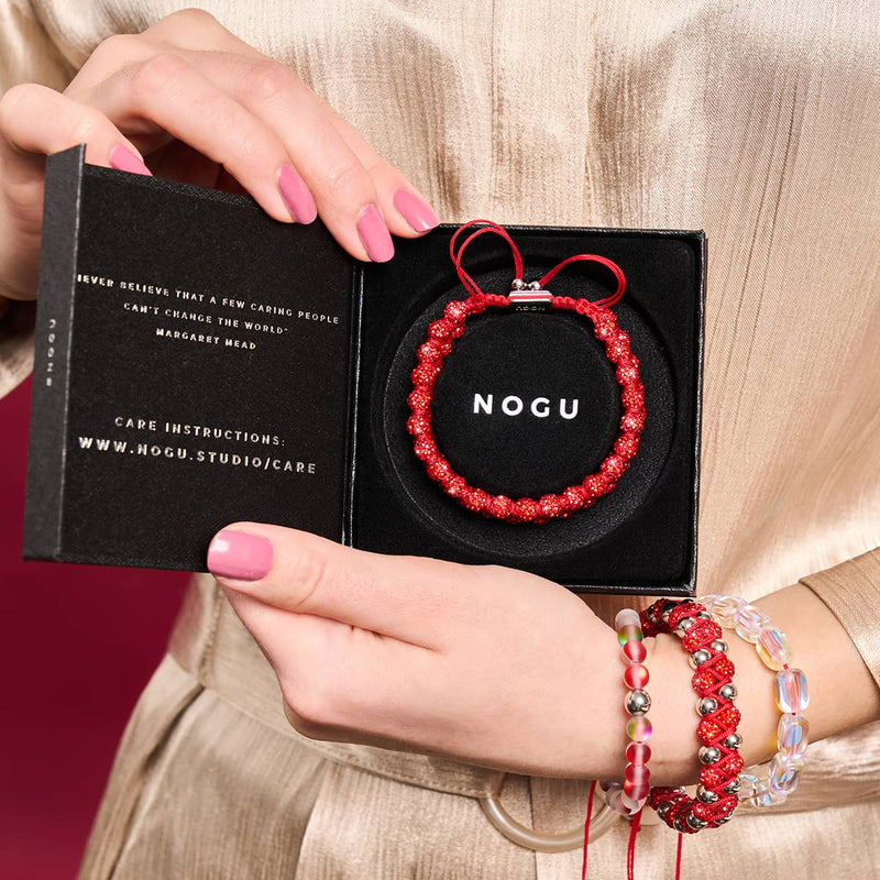 Ruby Chrome Kikiballa Crystal x Red String Vitality Bracelet