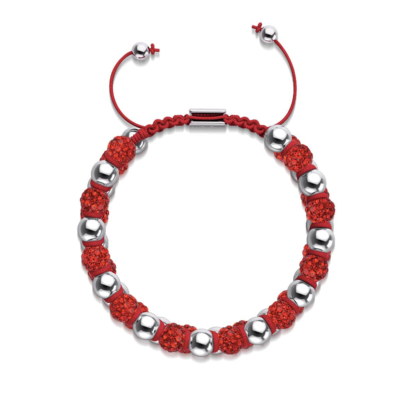 Ruby Chrome Kikiballa Crystal x Red String Vitality Bracelet