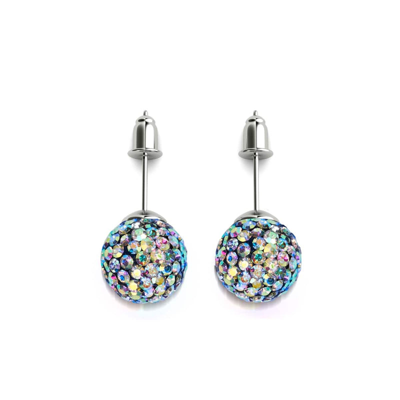 Midnight Confetti Crystal | .925 Sterling Silver | Kikiballa Earrings