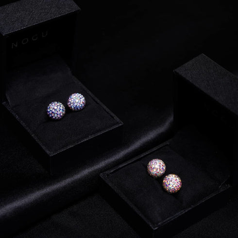 Midnight Confetti Crystal | .925 Sterling Silver | Kikiballa Earrings