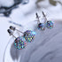 Midnight Confetti Crystal | .925 Sterling Silver | Mini Kikiballa Earrings