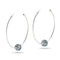 Midnight Confetti Crystal | Silver | Kikiballa Hoop Earrings