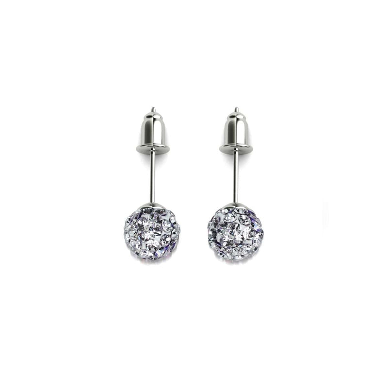 Winter White Crystal | .925 Sterling Silver | Mini Kikiballa Earrings
