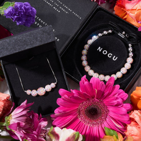 Confetti Crystal | .925 Sterling Silver | Kikiballa Infinity Clasp Necklace