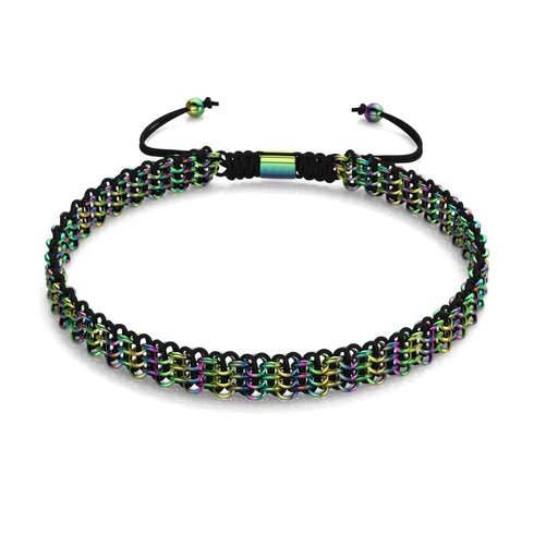 Black x Unicorn Silver | Kismet Links | Choker Necklace