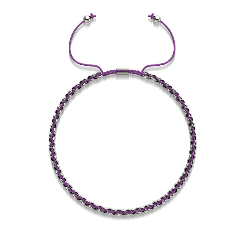 Purple x Silver | Kismet Links | Choker Necklace