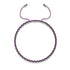 Purple x Silver | Kismet Links | Deluxe Choker Necklace