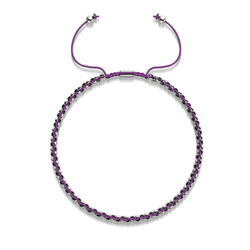Purple x Silver | Kismet Links | Deluxe Choker Necklace