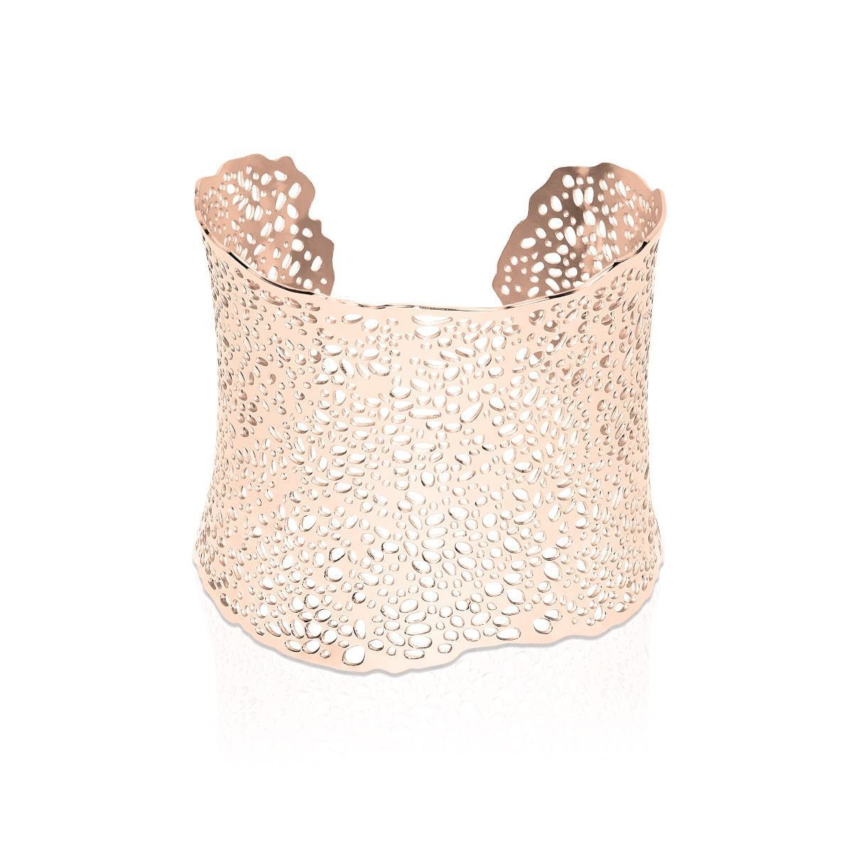 Coral | 18k Rose Gold | Laser Cut Cuff