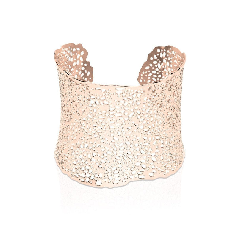 Coral | 18k Rose Gold | Laser Cut Cuff