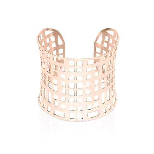 Lattice | 18k Rose Gold | Laser Cut Cuff