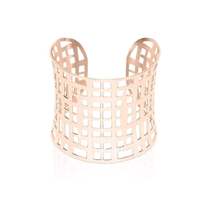 Lattice | 18k Rose Gold | Laser Cut Cuff