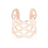 Ribbon | 18k Rose Gold | Laser Cut Cuff