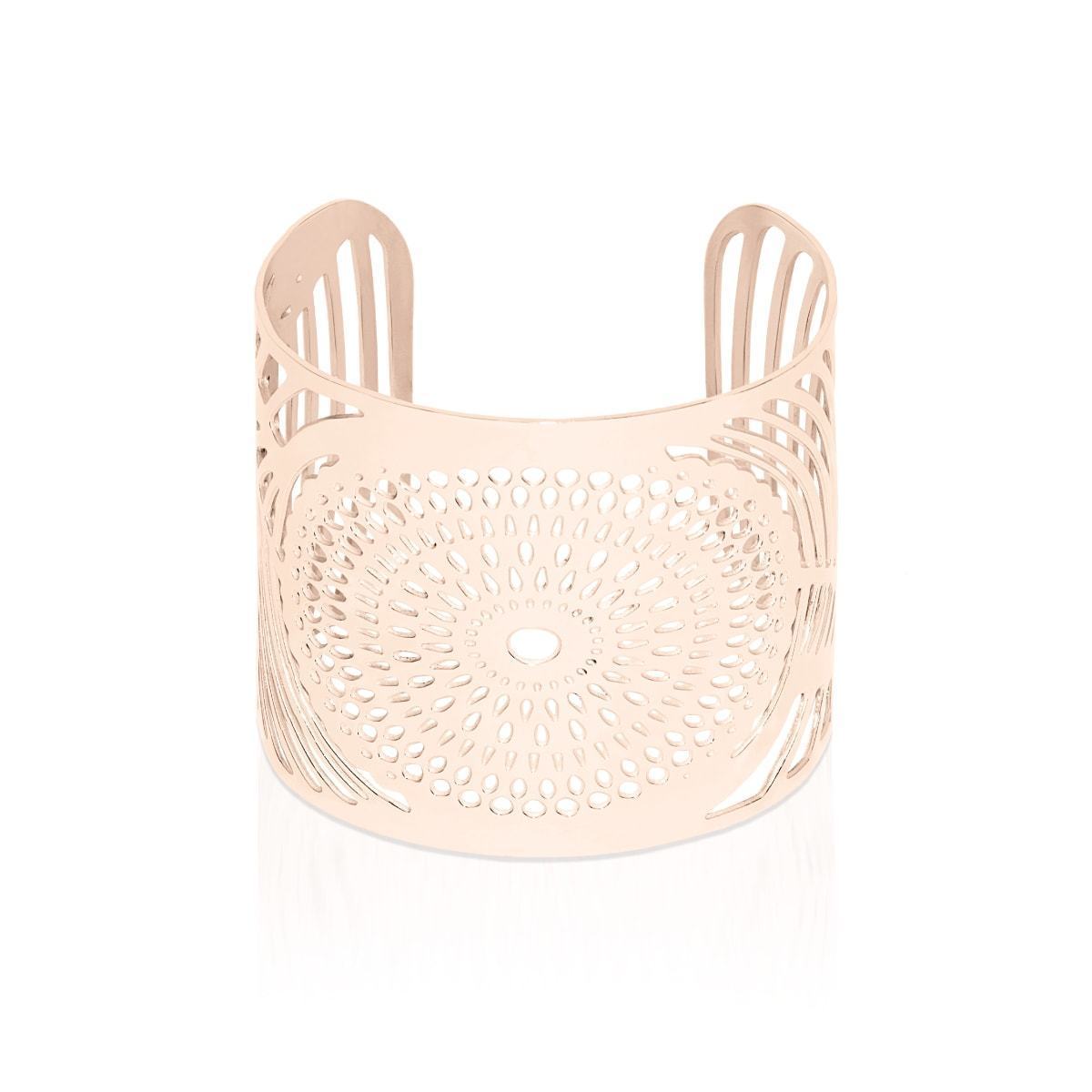 Sunrise | 18k Rose Gold | Laser Cut Cuff