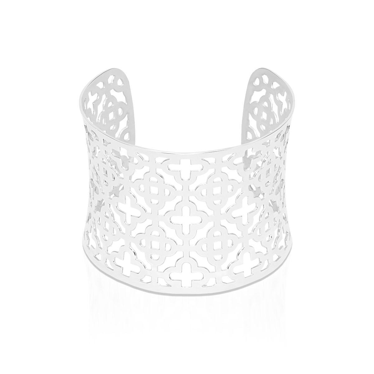 Clover | Silver | Laser Cut Cuff