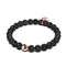 Pompeii | Black Lava Rock Diffuser | 18k Rose Gold | Expression Bracelet