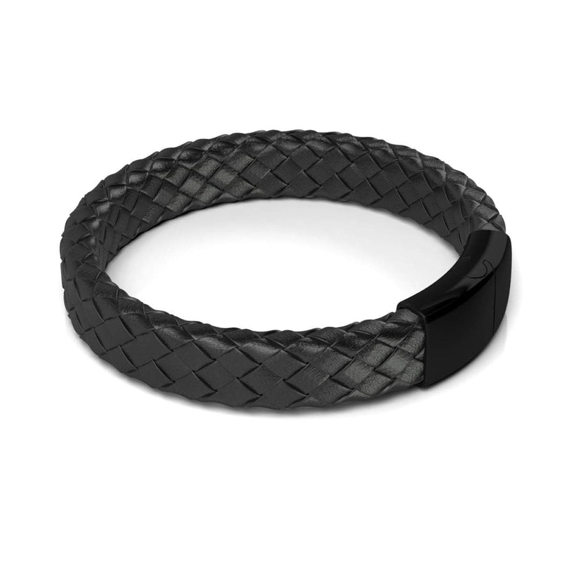 Gunmetal | Infinity Braid | Leather Bracelet