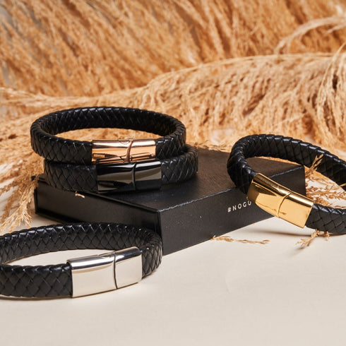 Silver | Infinity Braid | Leather Bracelet