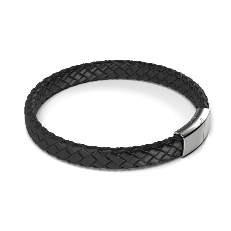 Silver | Infinity Braid | Mini Leather Bracelet