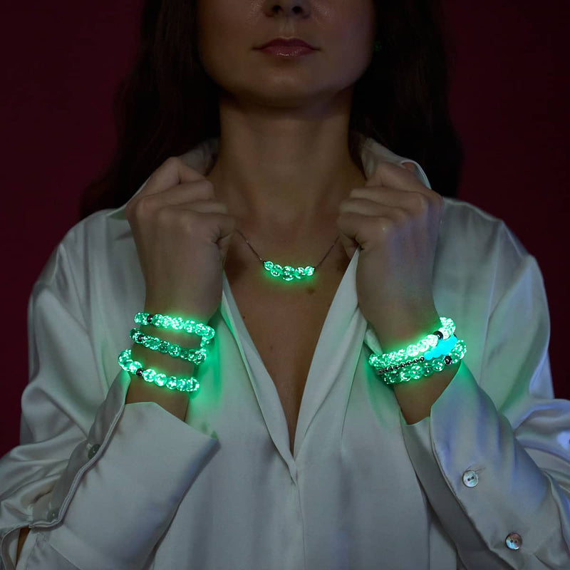 Teal | Silver | Lumos Ceramic Expression Bracelet