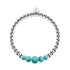 Teal | Silver | Lumos Ceramic Expression Bracelet