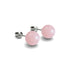 Coral | .925 Sterling Silver | Lumos Ceramic Stud Earrings