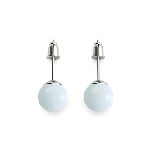 Porcelain | .925 Sterling Silver | Lumos Ceramic Stud Earrings