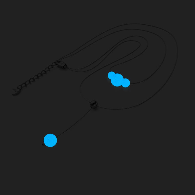 Porcelain | Silver | Lumos Ceramic Cascade Double Pendant