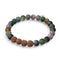 Arya | India Agate x Rudraksha | Mala Bracelet