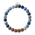 Elemental Energy | Blue Aventurine x Rudraksha | Mala Bracelet