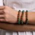 Ethereal | New Green Agate x Rudraksha | Mala Bracelet