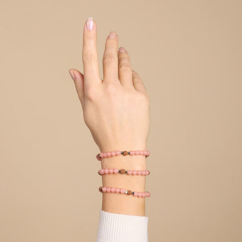 Light Of Nirvana | Gemstone x Lumos Rudraksha |  Mala Bracelet