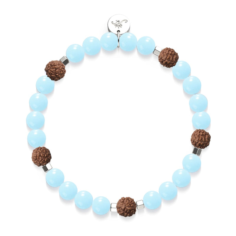Light Of Samsara | Gemstone x Lumos Rudraksha | Mala Bracelet