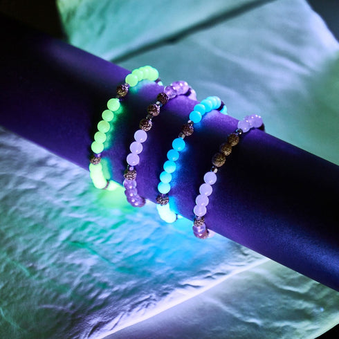 Light Of Samsara | Gemstone x Lumos Rudraksha |  Mala Bracelet