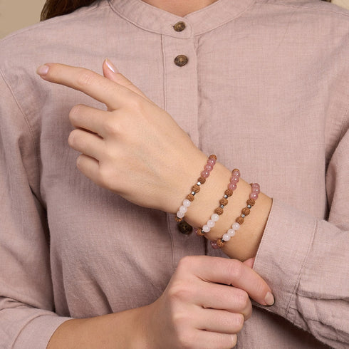 Mindfulness | Gemstone Rudraksha |  Mala Bracelet