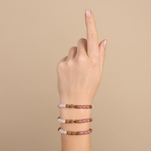 Mindfulness | Gemstone Rudraksha |  Mala Bracelet