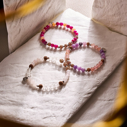 Namaste | Gemstone Rudraksha |  Mala Bracelet