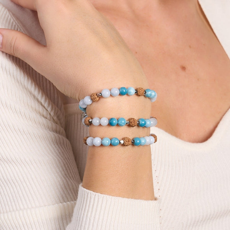 Prana | Gemstone Rudraksha | Mala Bracelet