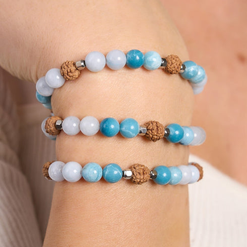 Prana | Gemstone Rudraksha |  Mala Bracelet