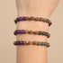 Shaolin Monk | Gemstone Rudraksha | Mala Bracelet