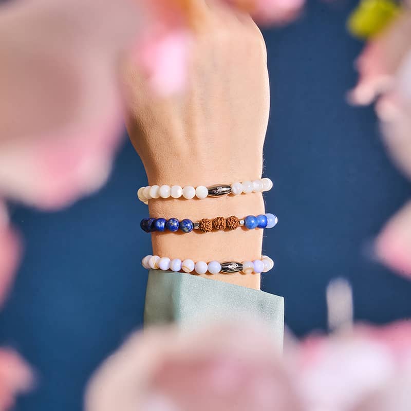 Tao | Gemstone Rudraksha | Mala Bracelet