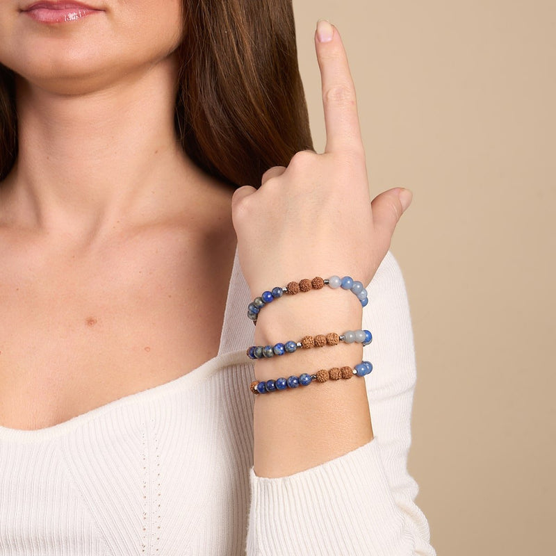 Tao | Gemstone Rudraksha | Mala Bracelet