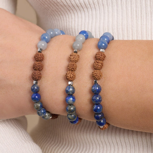 Tao | Gemstone Rudraksha |  Mala Bracelet