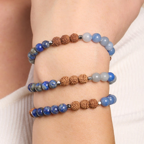Tao | Gemstone Rudraksha |  Mala Bracelet