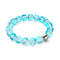 Aquamarine | Silver | Mermaid Glass Statement Bracelet