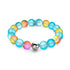 Blue Lemonade | Silver | Mermaid Glass Statement Bracelet